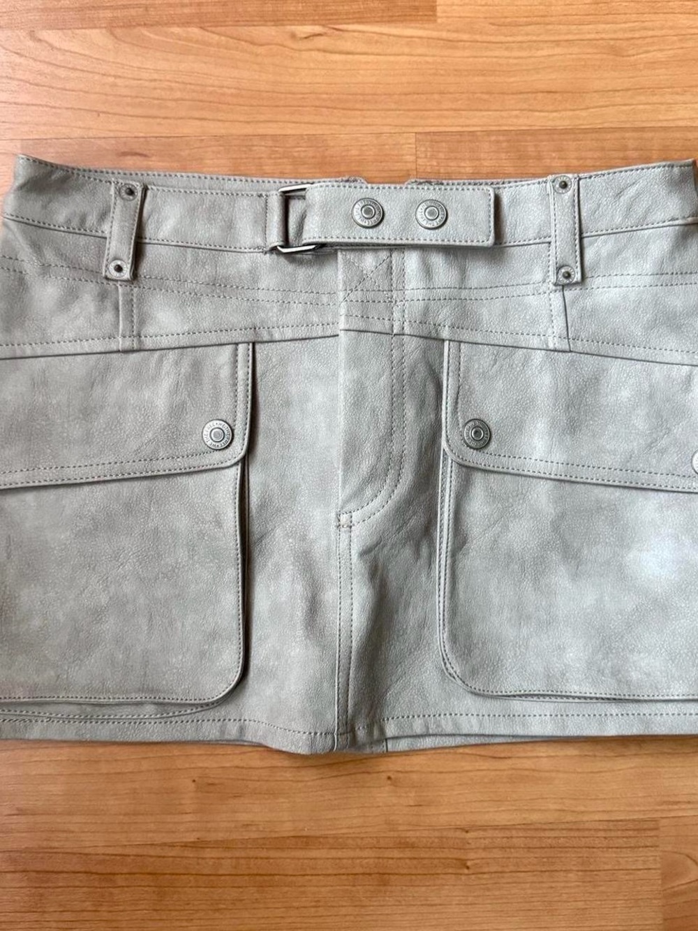 We The Free Mini Skirt in Light Sage Green